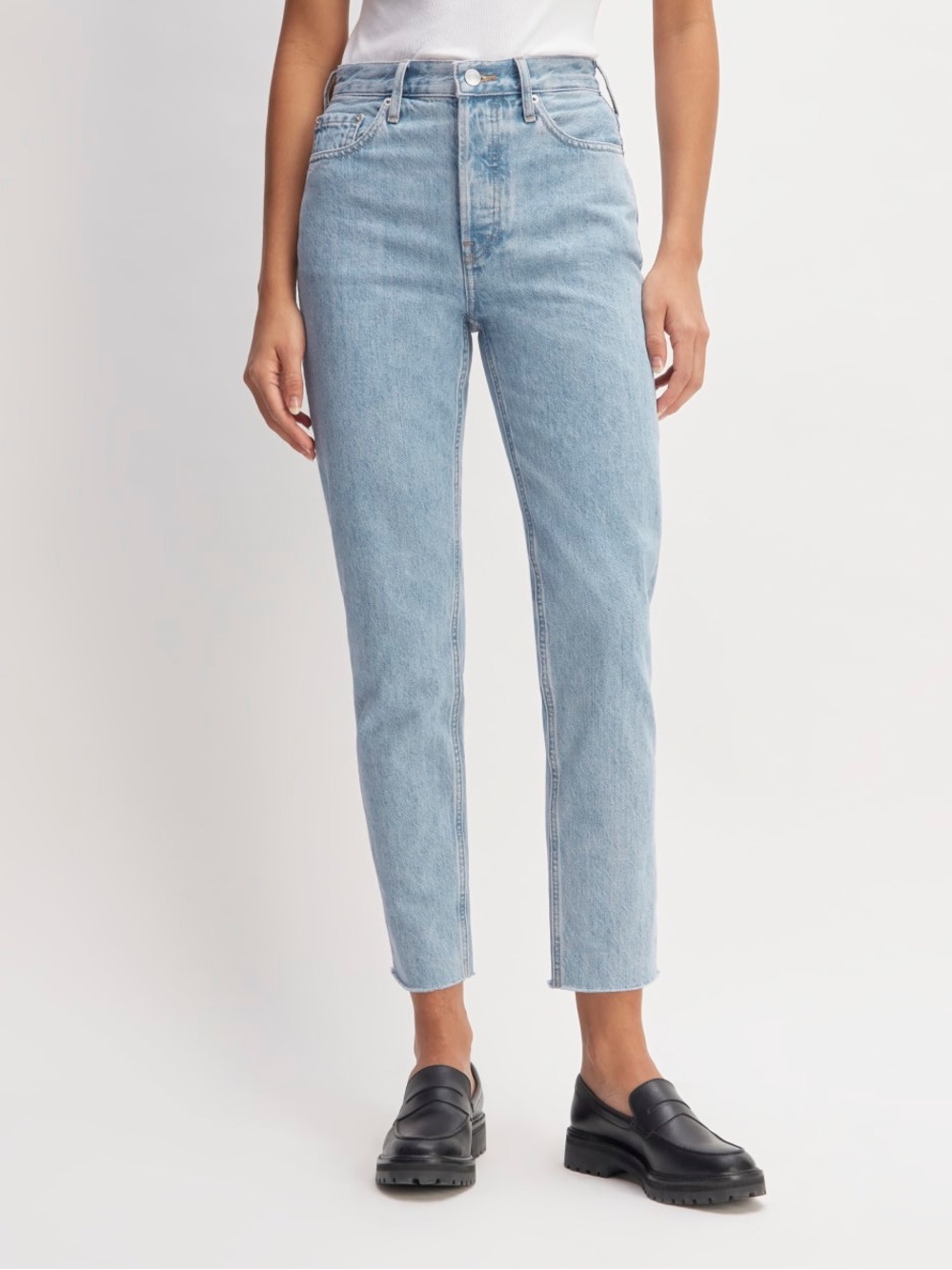 EVERLANE The Cheeky Jean Crop Light Blue Women's Jeans